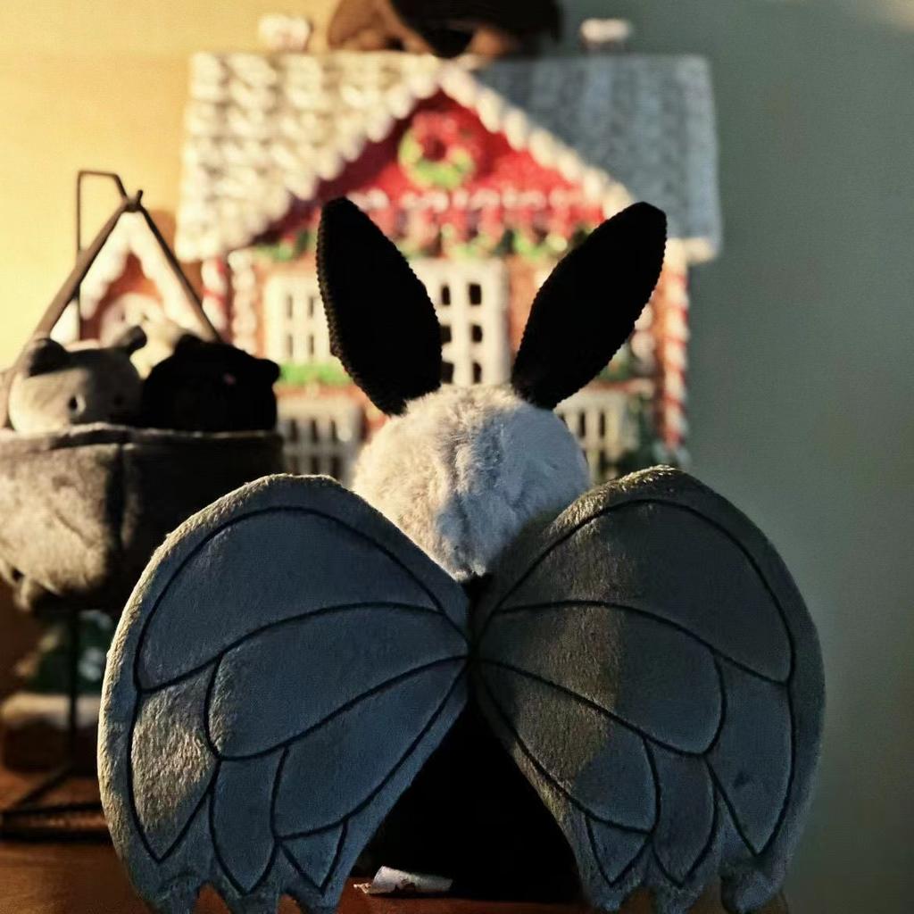 Хэллоуин Человек-мотылек Скелет мотылька Мягкая кукла-подделка Праздничное украшение для успокоения Мягкий Тыквенный Человек-мотылек Подарок для мальчика