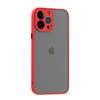 Case for iPhone 13 Pro Max - Matte Silicone Gel Protection - Red - Semi-rigid - 6.7 Inches - Shockproof