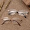 Fashion Eye Wear Metal Ultra Light Resin Reading Glasses +1.00~+4.0 Diopter Vision Care Eyeglasses
