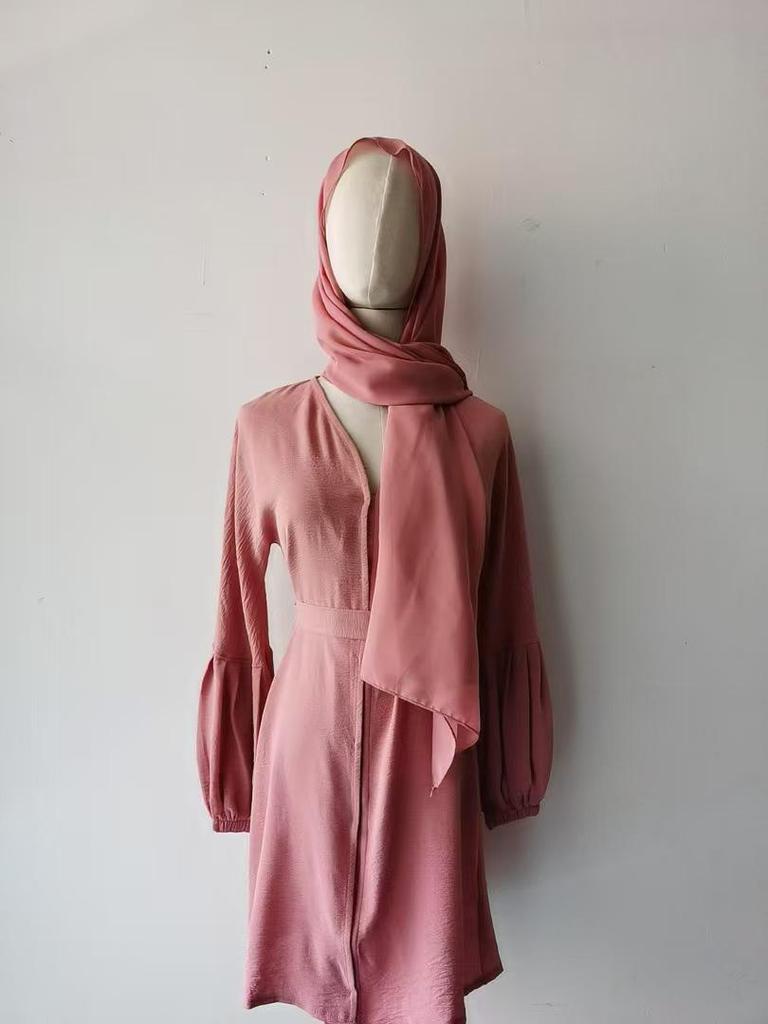 Кардиганное платье для девочек Yiduo Duo с волнистыми рукавами-фонариками - Плиссированный халат YT1023#