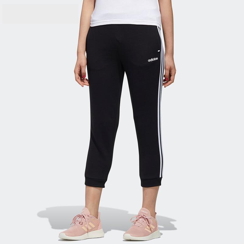 Adidas Трикотажные джоггеры Neo Slim Fit с манжетами, женские, черные, GJ7949