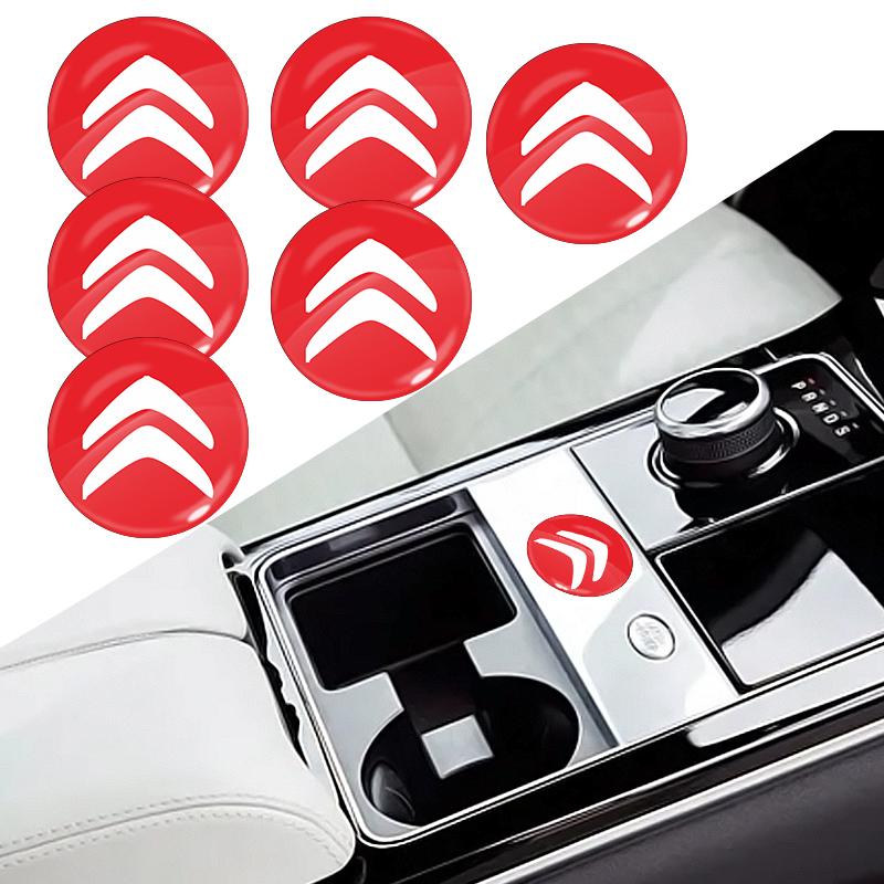 Car Stickers 3D Lock Keyhole Emblem Stickers Door Lock Protect For Citroen C1 C2 C3 C4 C5 X7 Berlingo Xsara C8 C4L DS3 DS4 DS6