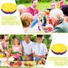 Compartment Serving Tray 7-Compartments Divided Food Container 12 Pieces Serving Tray For Snacks Desserts Fruits Biscuits
