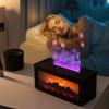Essential Oils Humidifier with LED Light 4In1 Fireplace Air Humidifier Creative Fragrance Machine for Home Bedroom Office Decor