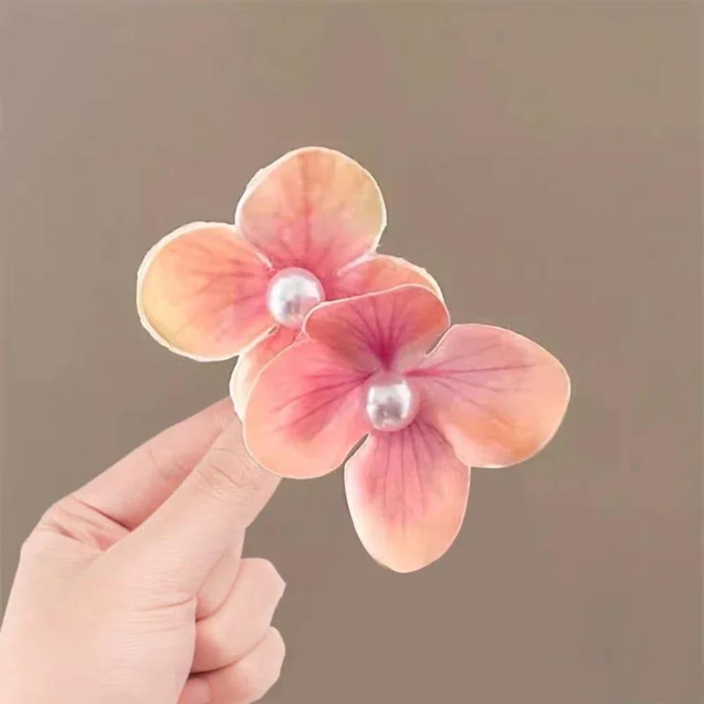 Orchid Flower Flower Hair Clip Pearl Bohemia Headwears New Orchid Hairpin  Girl