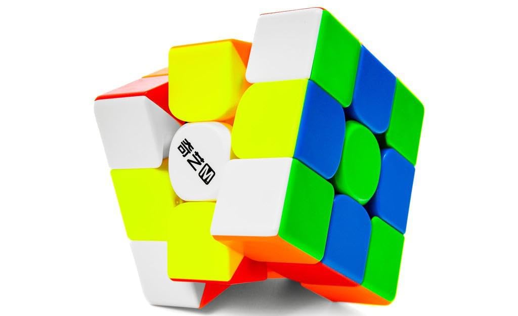 QY M Pro V2 [В комплекте чехолАутентичный] Магнитный кубик 3x3, Без наклеек, Соревновательная 3D-головоломка (Флагман)