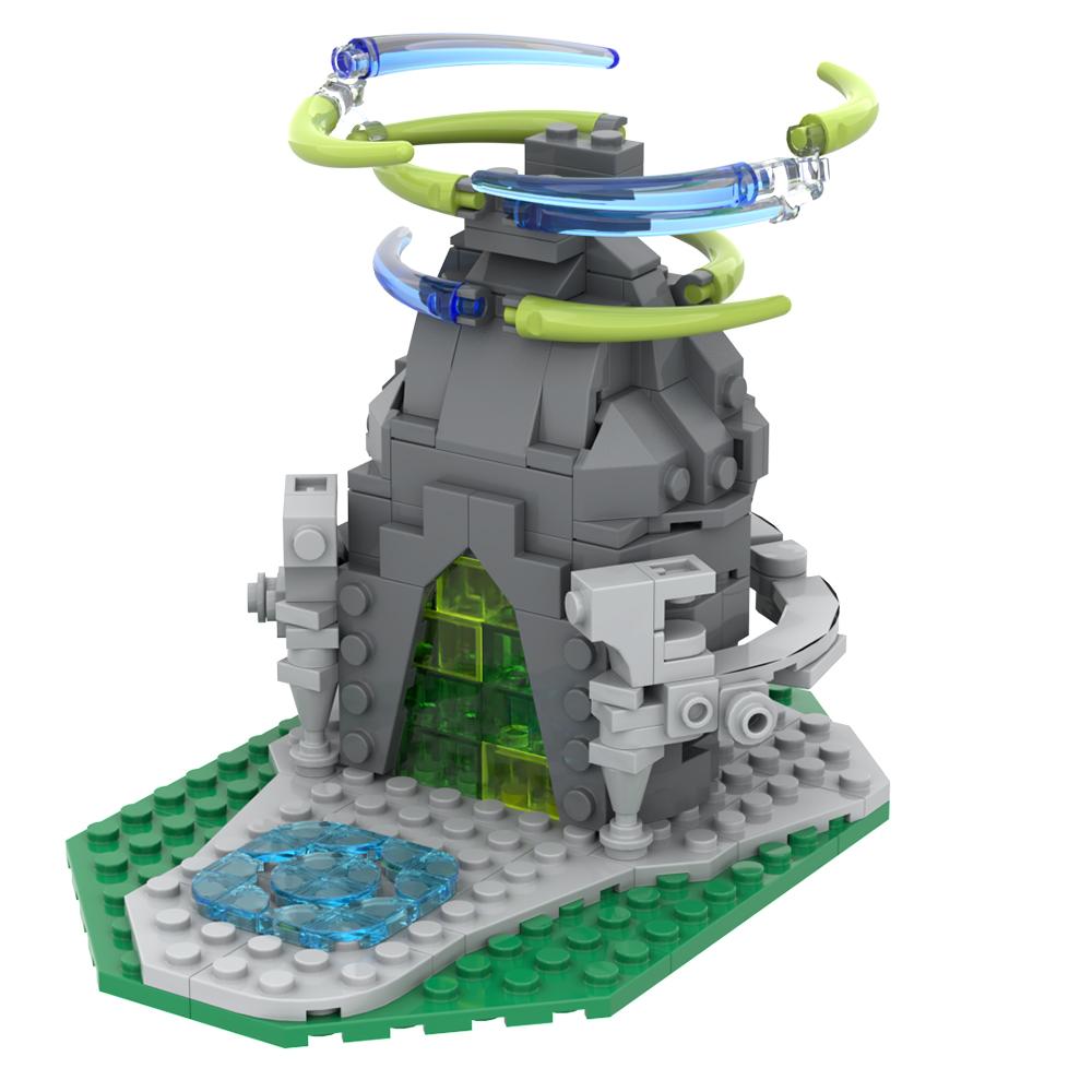 Gobricks MOC Святилище Света из Zelda Конструктор Модель Архитектура Средневековой Игры Кирпичики Игрушки Детские Подарки на День Рождения Игрушки