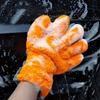 1/2 шт. Перчатки для чистки автомобиля из кораллового флиса, без царапин, пятипальцевый дизайн для чистки стекол и колес автомобиля