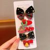 5Pcs Christmas Children's Hairpin Bangs Side Clip Girls Hairpin Little Girl Headdress Cute Hair Accessories Clip Does