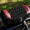 Motorcycle Seat Cushion Breathable Soft PU Motorcycle Passenger Seat High Elastic Retro Motorbike Accessories For Comfort And
