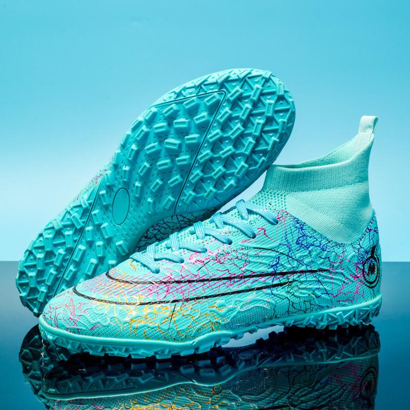 Высокие футбольные бутсы мужские сломанные ногти и длинные ногти детские ученики начальной и средней школы молодежные тренировочные бутсы для соревнований