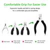 Wide Toenail Clippers for Thick Toenails or Overgrown Toenails Large Professional Toenail Clippers Long Handle for Easy Grip Leather Safe Storage