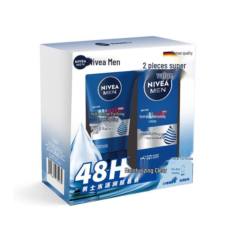 Набор Nivea Men Aqua Fresh: 50 г Увлажняющего лосьона и 100 г Очищающей глины