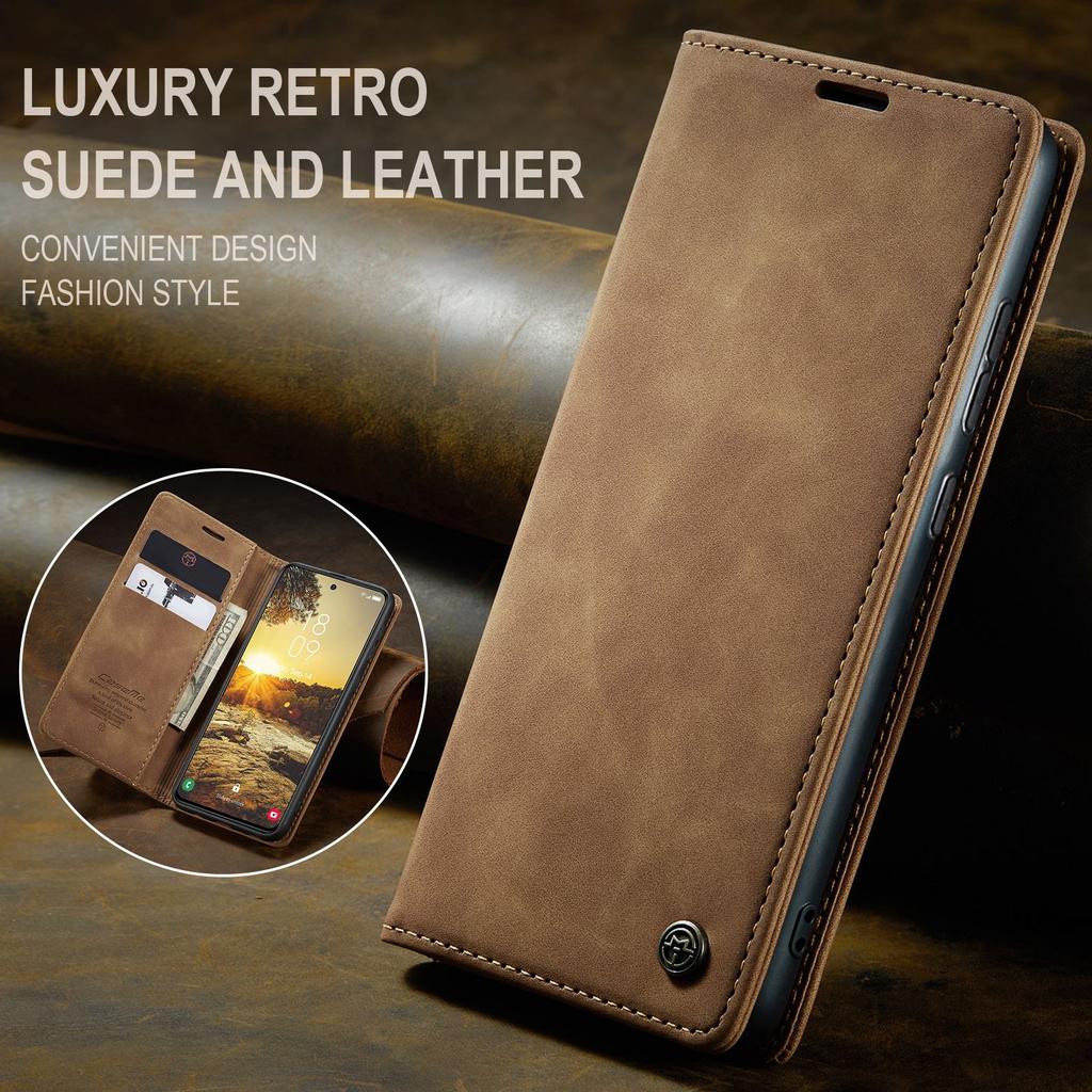 Suitable for Samsung S25 Edge matte flip phone case Galaxy S24 Ultra anti-drop card slot leather case with stand