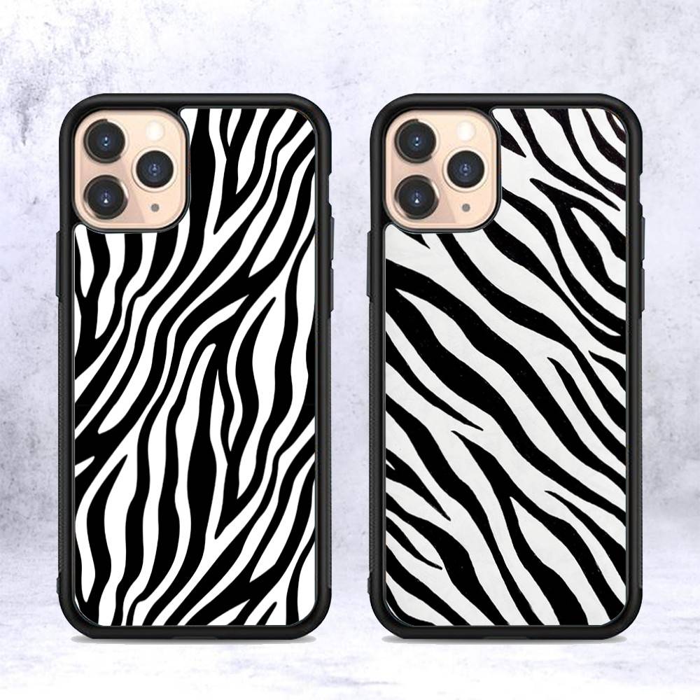 Клипарт Зебра Принт Для IPhone 17 16 15 14 13 12 11 Pro Max Plus Ударопрочная Задняя Крышка Телефона из PC+TPU