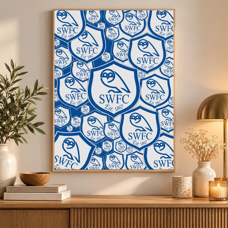 Sheffield Wednesday Diamond Painting Kit 5D Full Drill DIY Diamond Mosaic Wall Art Home Decor
