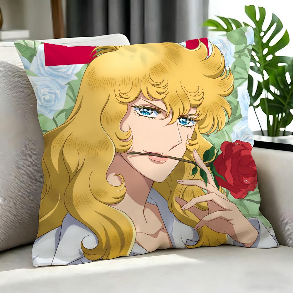 Anime RRose of Versaille Cushion Cover Cushion Cover Set Pcs x x x Pillowcase Decorative Sofa Home Decor