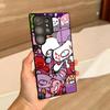 Милый Чехол-Телефон Глуми Бэр для Samsung S26 S25 Ultra S23 S22 S24 S20 Fe S21 Plus A54 A53 A16 Стеклянная Крышка