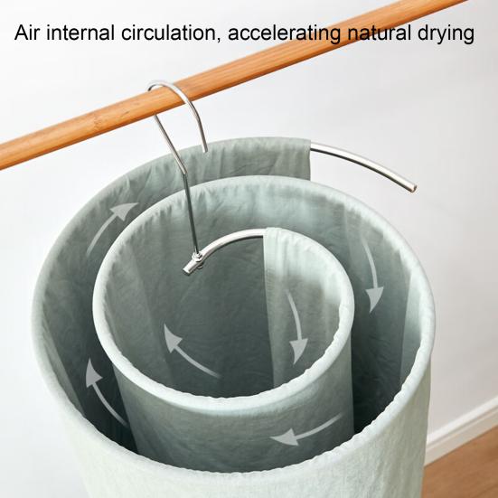 1/2/3 шт. Спиральная сушилка из нержавеющей стали для белья, одеял, пледов, компактная металлическая вешалка, стойка для одежды для дома и улицы