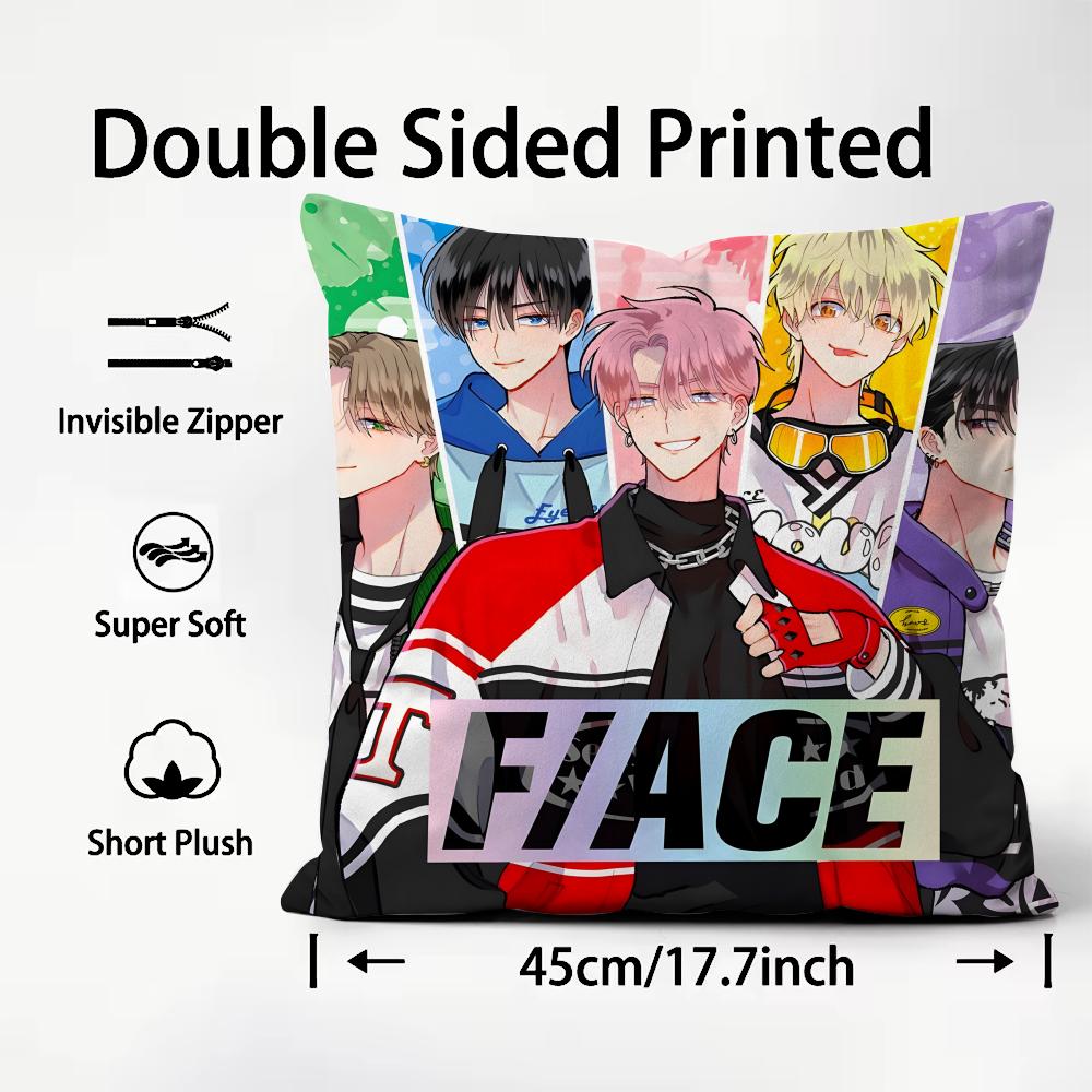 Tamon-Kun Ima Dotchi! Cushion Cover Comfortable Reversible Pillow Cover Ideal For Car Sofa Bedroom & Beyond