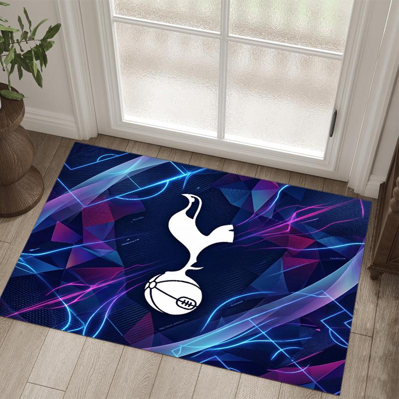 Дизайн Tottenham Hotspur Кристальный Велюровый Ковер Уютный Не?Нескользящий ковер с принтом для спальни, гостиной, прихожей