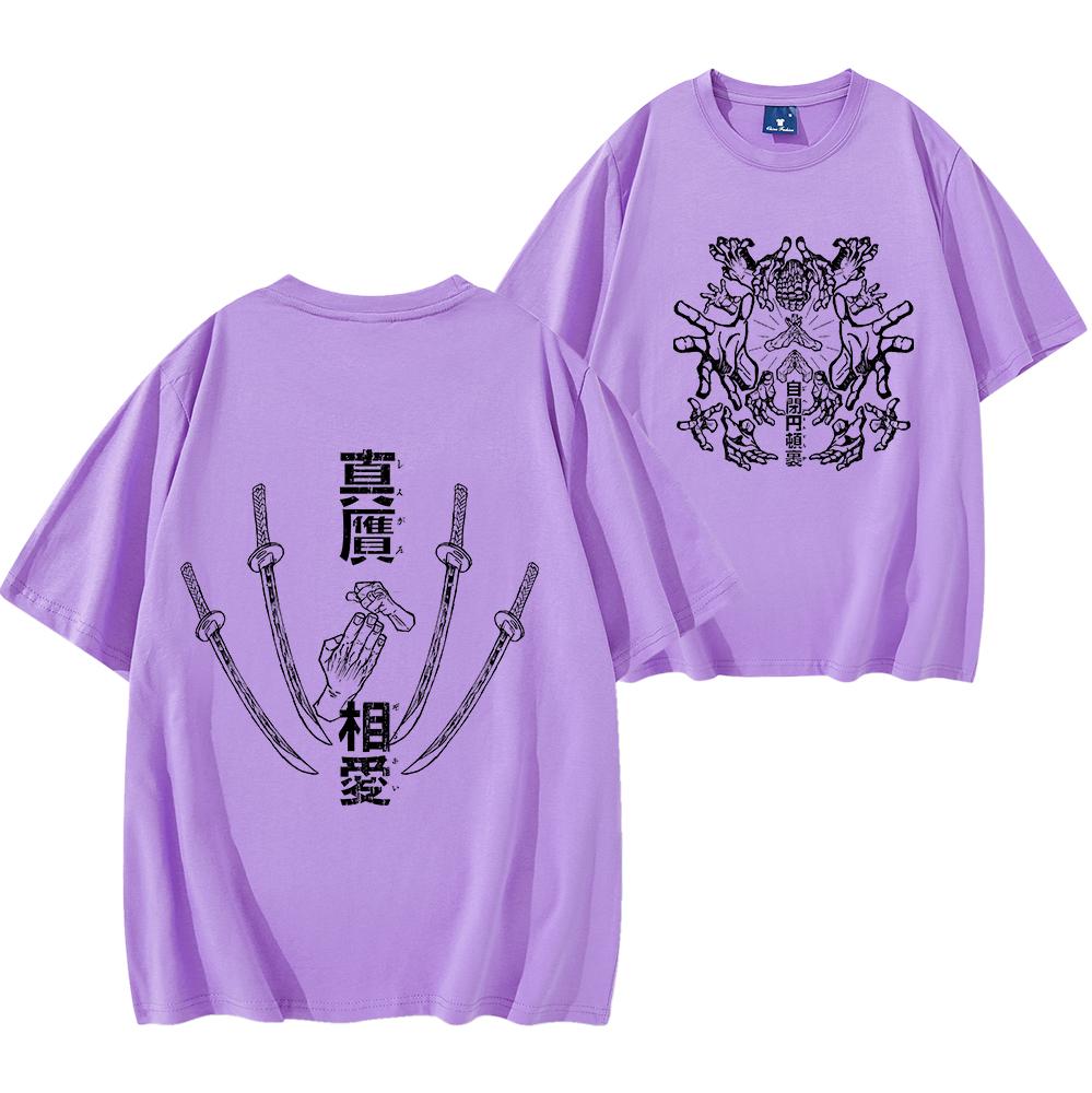Футболка Anime Domain Expansion для мужчин и женщин, с коротким рукавом, в стиле стритвеар, хип-хоп, одежда в стиле Y2K, унисекс, аниме-футболка для мужчин, повседневная футболка.