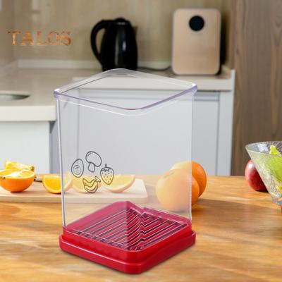 1/2/3 шт. фруктовая чашка с нажимной пластиной, резак для клубники, бананов, киви, интегрированный дизайн лезвия, посудомоечная машина, безопасный овощной салат, кухонный гаджет