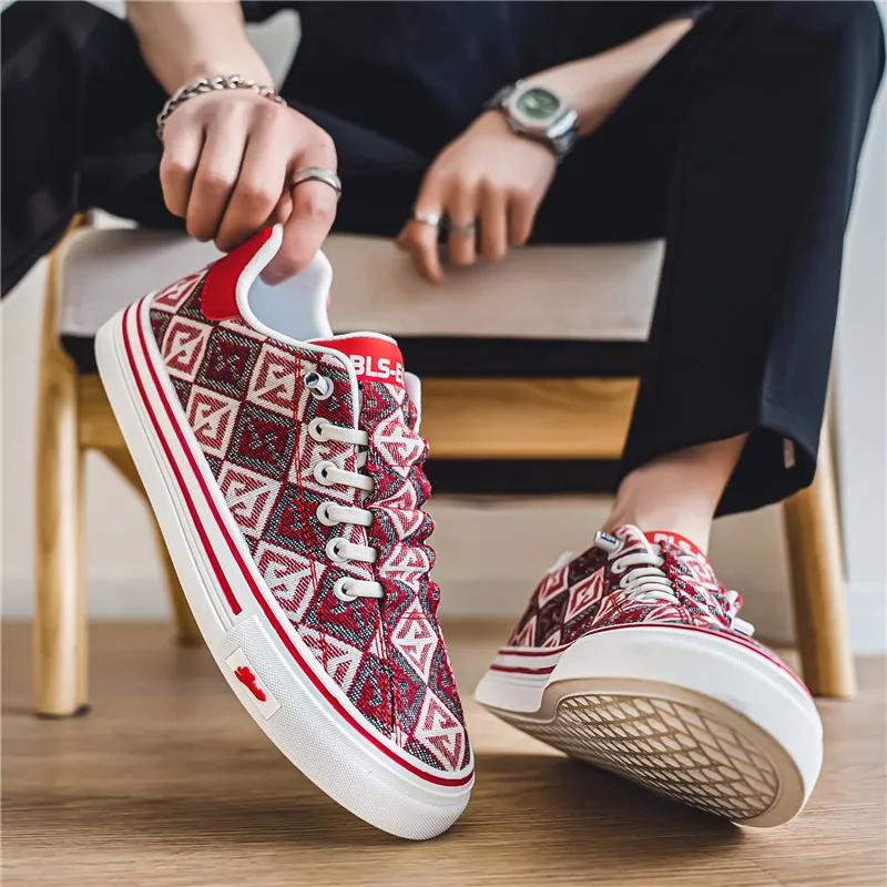 Классические мужские парусиновые туфли, легкие туфли для скейтбординга, мужские удобные, дышащие, универсальные, парусиновые туфли на плоской подошве