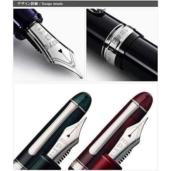 Platinum #3776 CENTURY Fountain Pen Bourgogne Rhodium B Nib PNB-18000CR#71-4