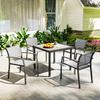 Five-Piece Outdoor Garden Dining Set - Grey