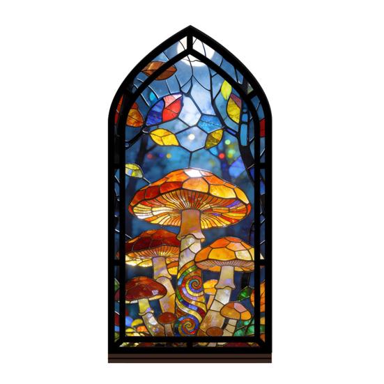 Gothic Book Nook Suncatcher Stained Glass Candle Holder Window Bookshelf Insert Diorama for Library Decor Bookish Gifts for Readers Book Lovers