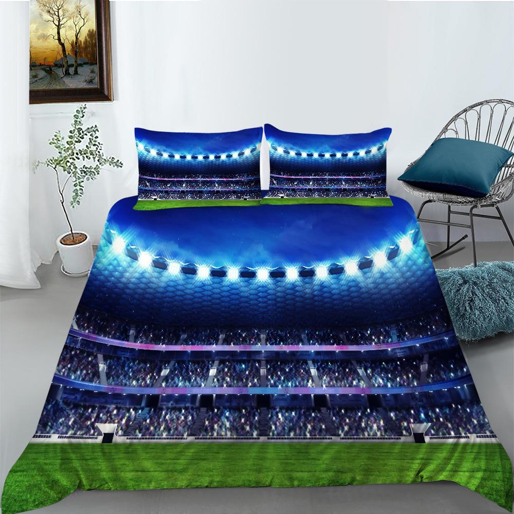 Football Series Bedding Two Three Piece Set Polyester 3D Digital Printing Shopify