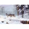 Зимние волки Pack Art Full Drill Алмазная вышивка Мозаика Подарок DIY Алмазная картина Алмазная картина