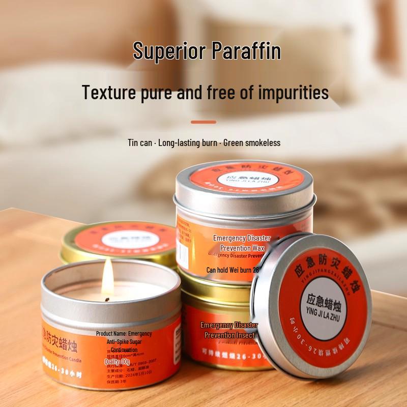 Набор из 2 бездымных и без запаха ветроустойчивых аварийных свечей для предотвращения катастроф.