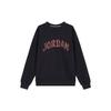 Essentials Knit Splicing Letter Fleece Sports Long Sleeve Sweatshirt Men Sweatshirt Black FV7461-010