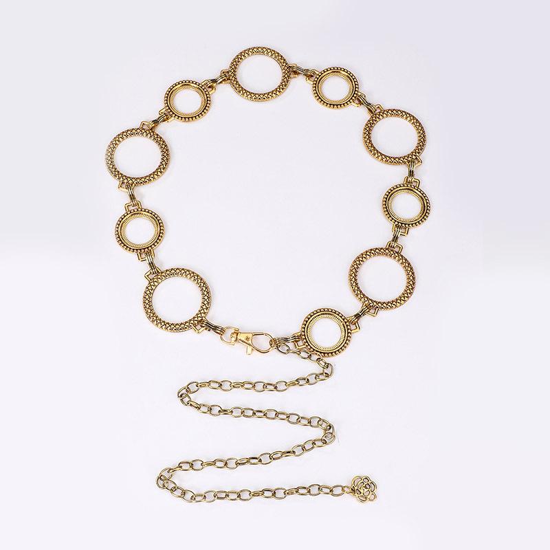 Retro Women's Waist Chain Animal Western Style Versatile Fashion Women's Waist Chain Metal Belt Women's Waist Chain
