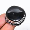 Natural Mahogany Obsidian Gemstone Handmade 925 Sterling Silver Ring Size 8 m7C66