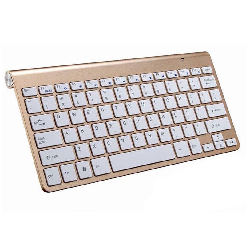 Ультратонкий комплект беспроводной клавиатуры и мыши 2.4G для Smart TV — бесшумный и беззвучный