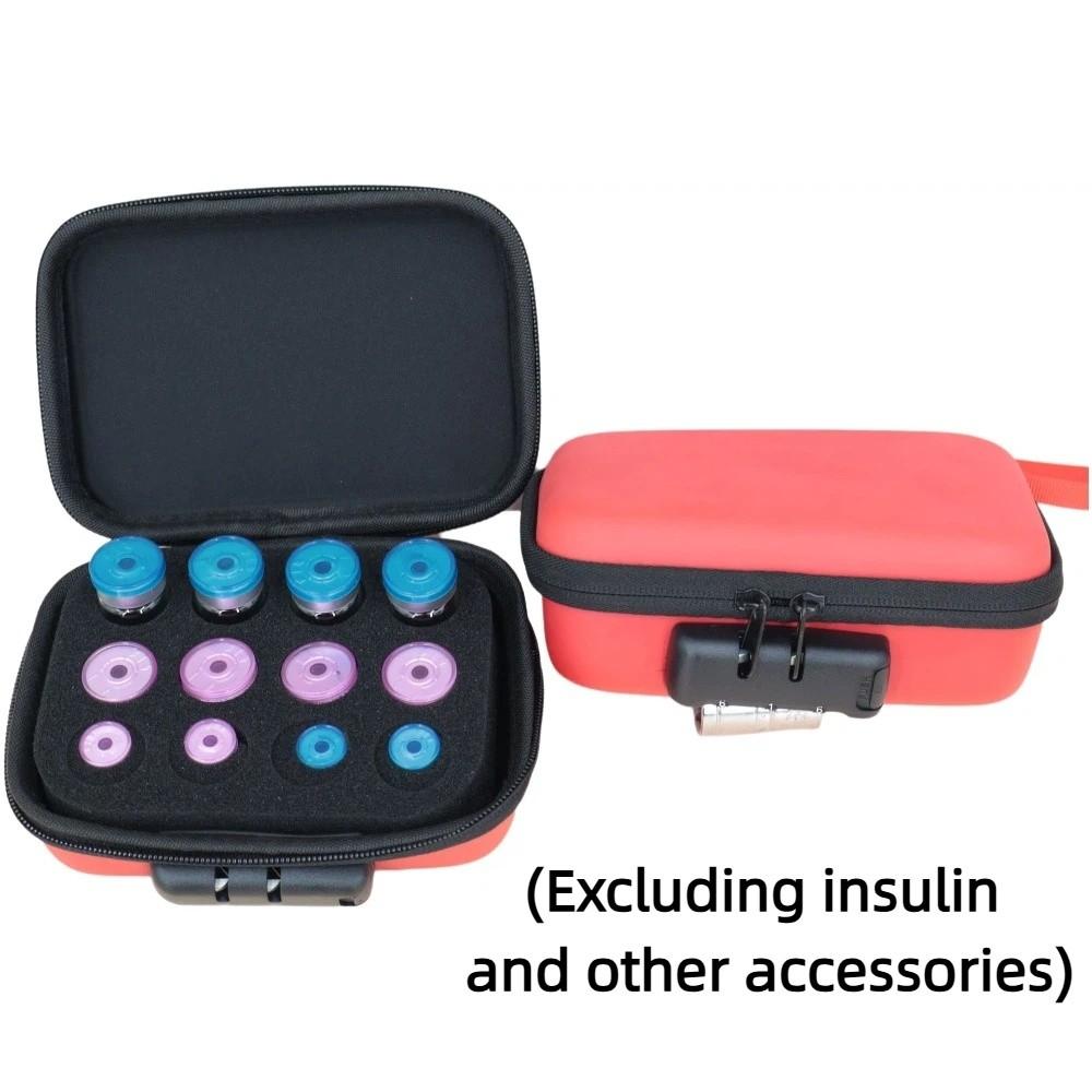 Waterproof Insulin Vial Protector Multiple Slots Essential Oils Carrying Box Travel Use