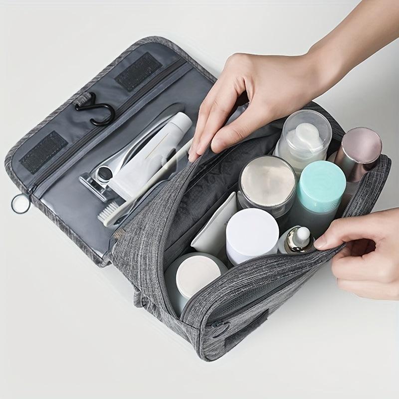 1 шт. Складная туалетная сумка, сумка-органайзер, подвесная косметичка для ванной комнаты, дорожная косметичка с сухим и влажным разделением