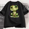 Cartoon Game Cut The Rope Tshirt  Funny Frog Short Sleeve Top Tees O Neck Kids Harajuku Tshirt Top  Harajuku Goth Y2k T Shirts