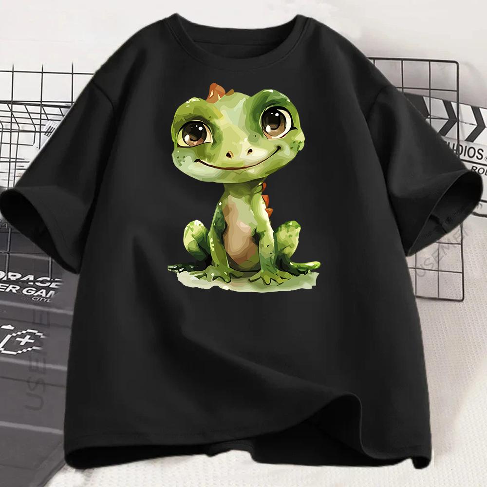 Cartoon Game Cut The Rope Tshirt  Funny Frog Short Sleeve Top Tees O Neck Kids Harajuku Tshirt Top  Harajuku Goth Y2k T Shirts