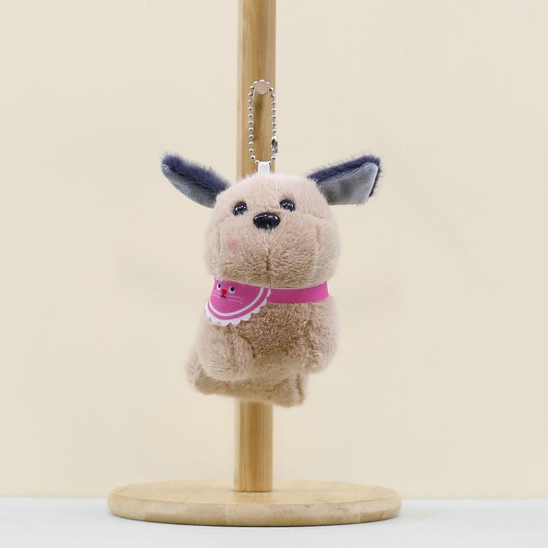 Lovely Plush Puppy Keyring Soft And Cuddly Adorable Dog Figurine Keychain Accessory