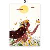 Summer Girl A Little Nap Wild Flower Jungle Plants Wall Art Print Canvas Painting Nordic Poster Decor Pictures For Living Room