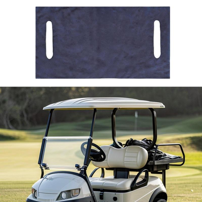 Universal Golf Car Seat Cover Soft Blanket Towel Easy Installation Durable Polyester for Most 2 Person Seats Club Accessories