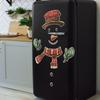 Christmas Snowman Refrigerator Sticker Kitchen Home Beautification Wall Sticker