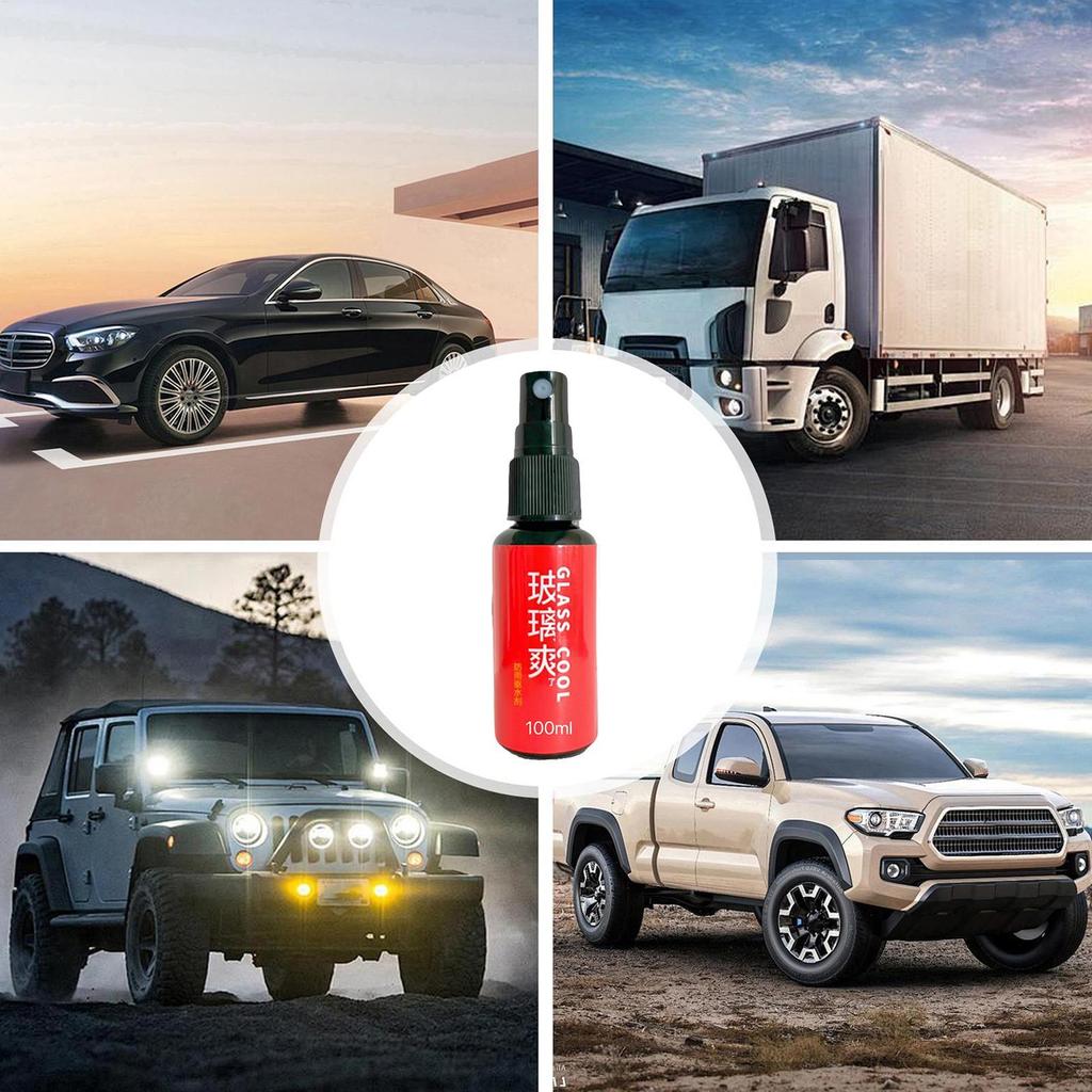 Car Waterproof Spray Effective Glass Anti-Rain Agent Vehicle Rainproof Spray Wear-Resistant Mirror Nano Coating For Automobiles