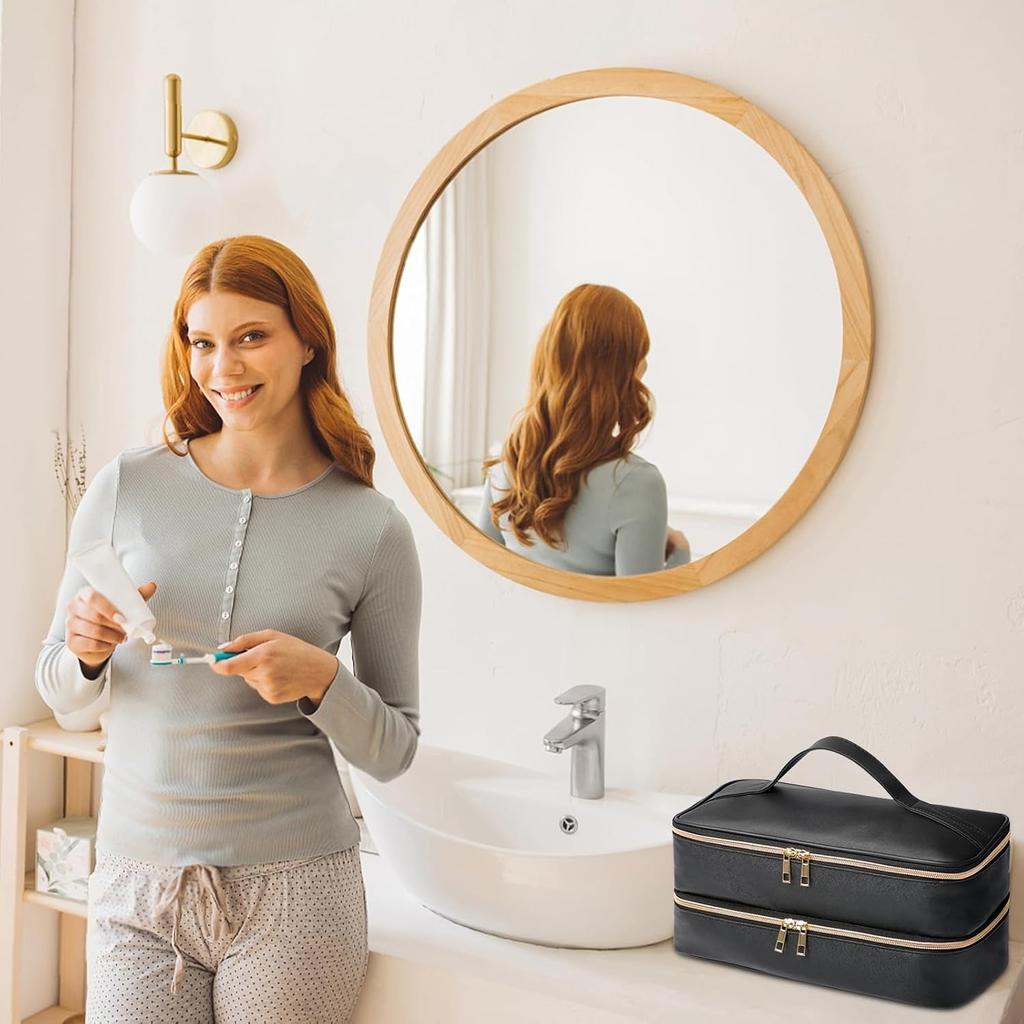 Дорожный чехол для Shark Flex Style, Двухслойный кейс для хранения насадок для фена Shark SpeedStyle, Водонепроницаемая сумка-органайзер из ПУ-кожи