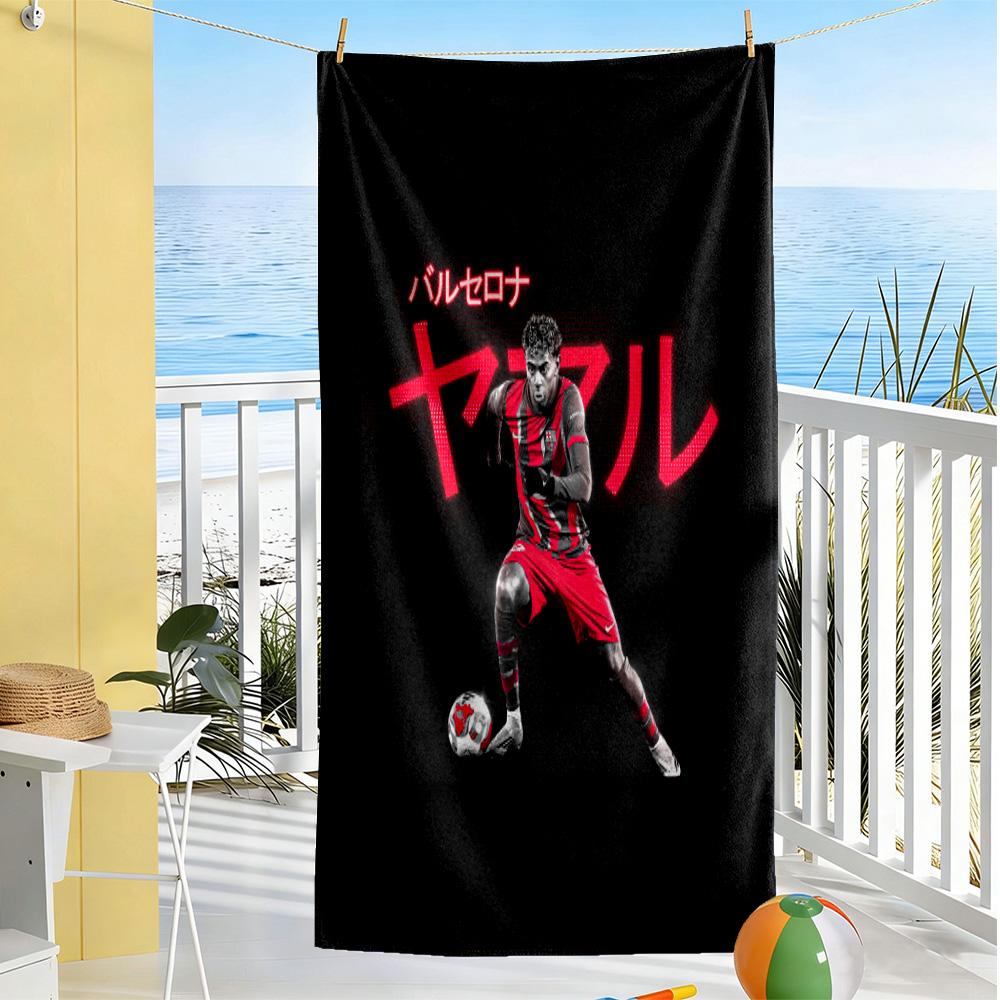 Yamal Barcelona Debut Beach Towel Quick-Dry Soft Microfiber Comfortable Lightweight