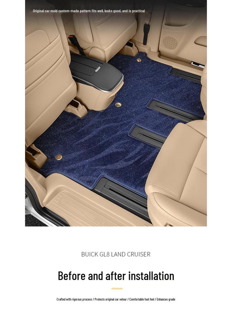 Индивидуальные кожаные коврики для пола для 25 моделей Buick GL8 - Полное покрытие для Lu Shang New Energy Lu Zun PHEV/ES